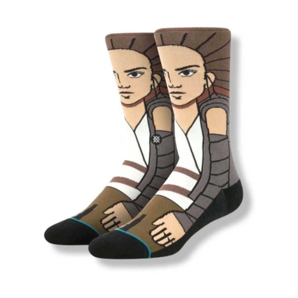 STANCE Star Wars Force Awakens Rey Socks Large Size 9-12 Brand New